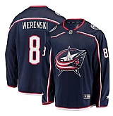 Men's Columbus Blue Jackets #8 Zach Werenski Navy Stitched Hockey Jersey Dzhi,baseball caps,new era cap wholesale,wholesale hats